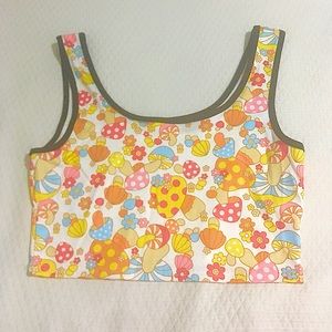 ROMWE mushroom cropped top